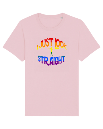 I JUST LOOK STRAIGHT Cotton Pink