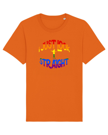 I JUST LOOK STRAIGHT Bright Orange