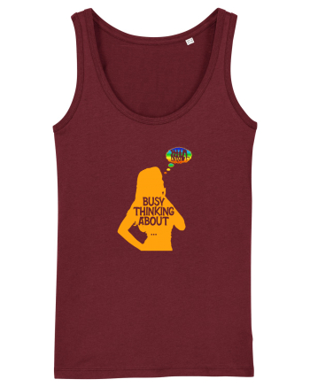 BUSY THINKING ABOUT GIRLS Burgundy