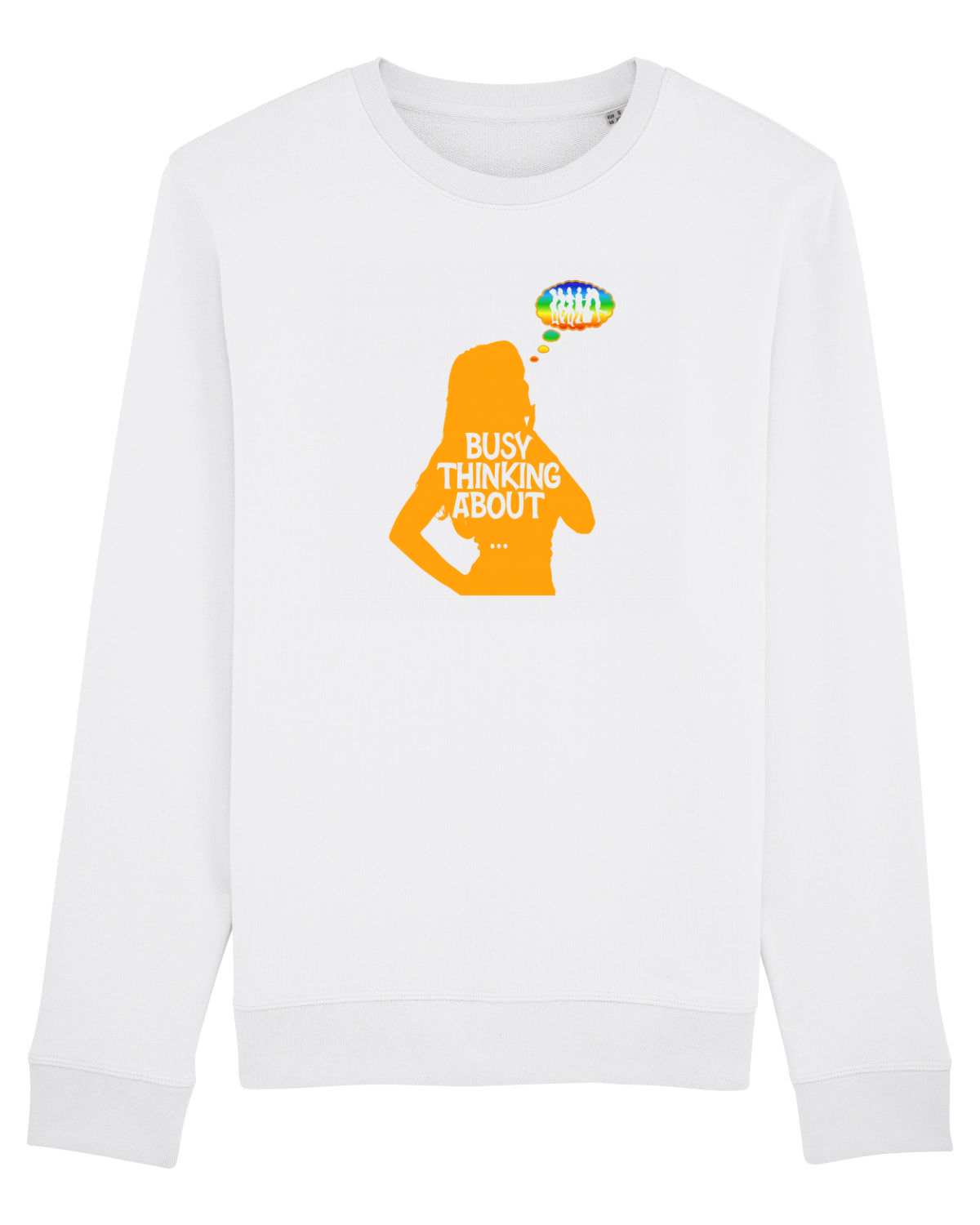 Bluză mânecă lungă Unisex Rise White