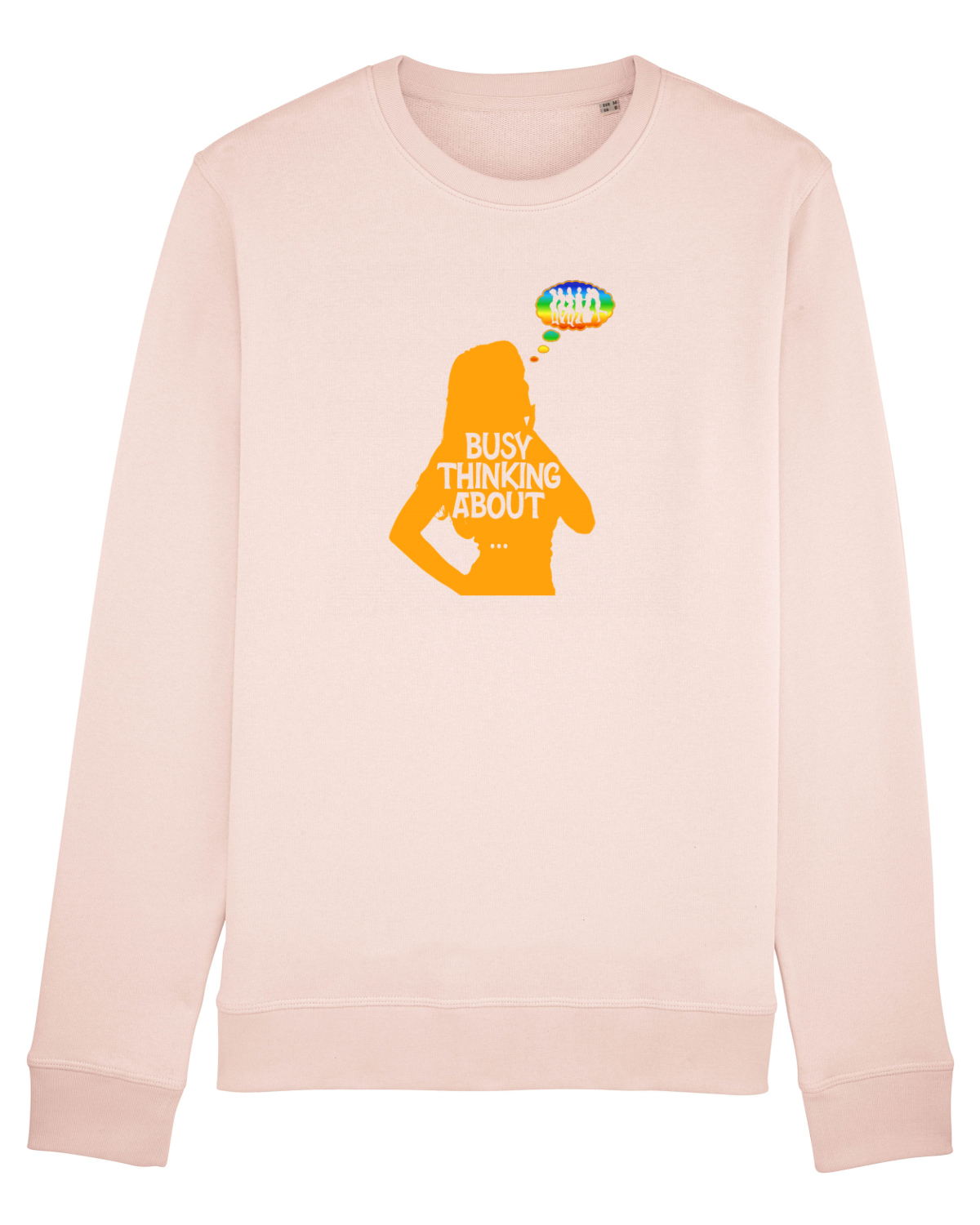 Bluză mânecă lungă Unisex Rise Candy Pink