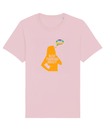 BUSY THINKING ABOUT GIRLS Cotton Pink