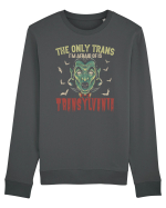 The Only Trans I'm Afraid Of Is Transylvania Bluză mânecă lungă Unisex Rise