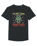The Only Trans I'm Afraid Of Is Transylvania Tricou mânecă scurtă guler larg Bărbat Skater