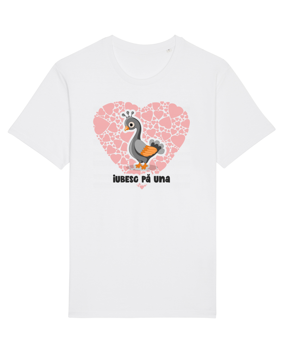 Tricou mânecă scurtă Unisex Rocker White