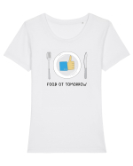 Food ot tomorrow Tricou mânecă scurtă guler larg fitted Damă Expresser