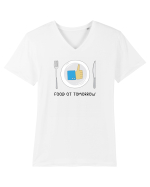 Food ot tomorrow Tricou mânecă scurtă guler V Bărbat Presenter