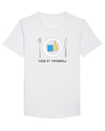 Food ot tomorrow Tricou mânecă scurtă guler larg Bărbat Skater