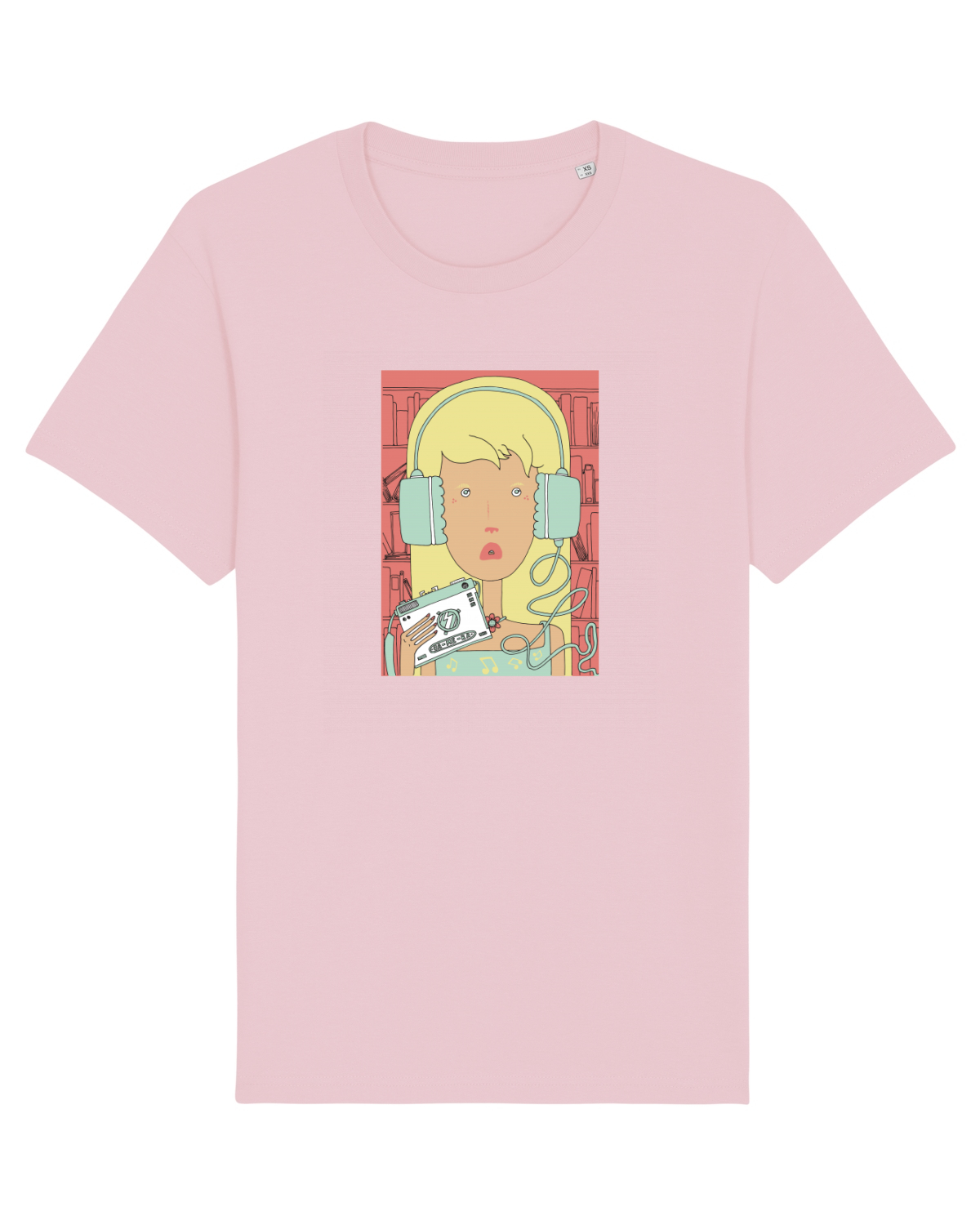 Tricou mânecă scurtă Unisex Rocker Cotton Pink