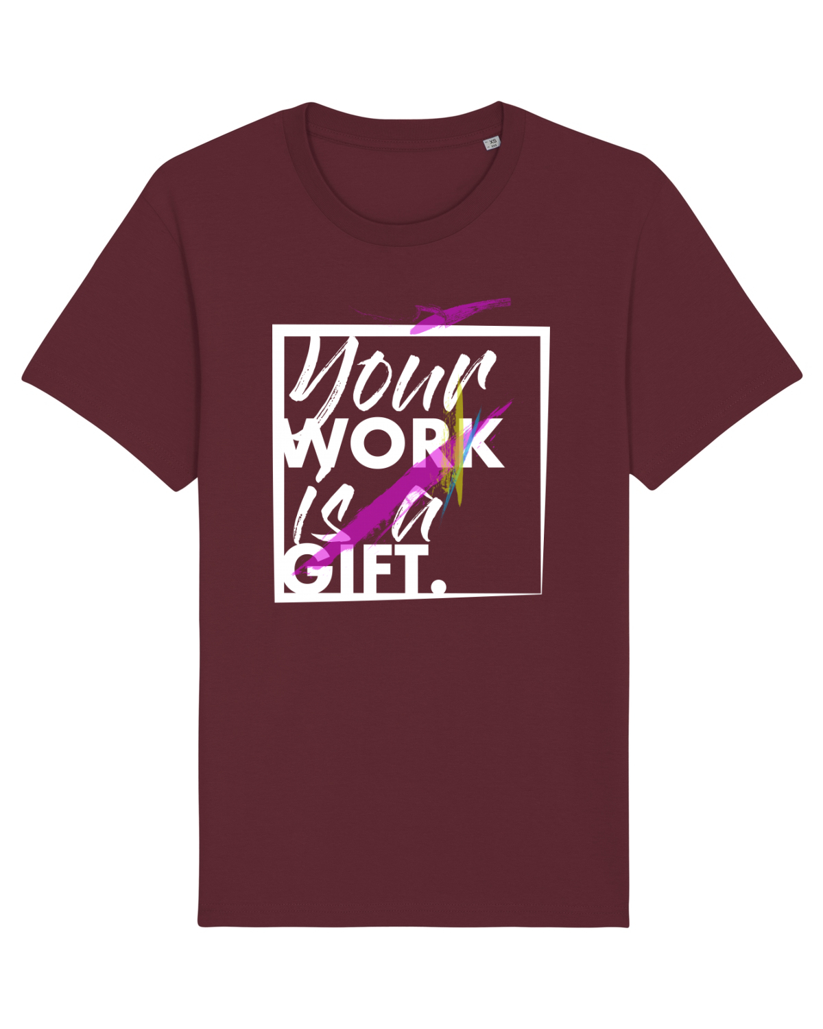 Tricou mânecă scurtă Unisex Rocker Burgundy