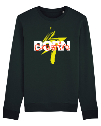 Born creative white Bluză mânecă lungă Unisex Rise