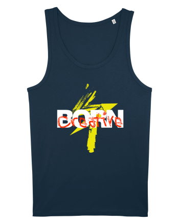 Born creative white Navy