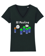 Joining the wrong Meeting! Tricou mânecă scurtă guler V Damă Evoker