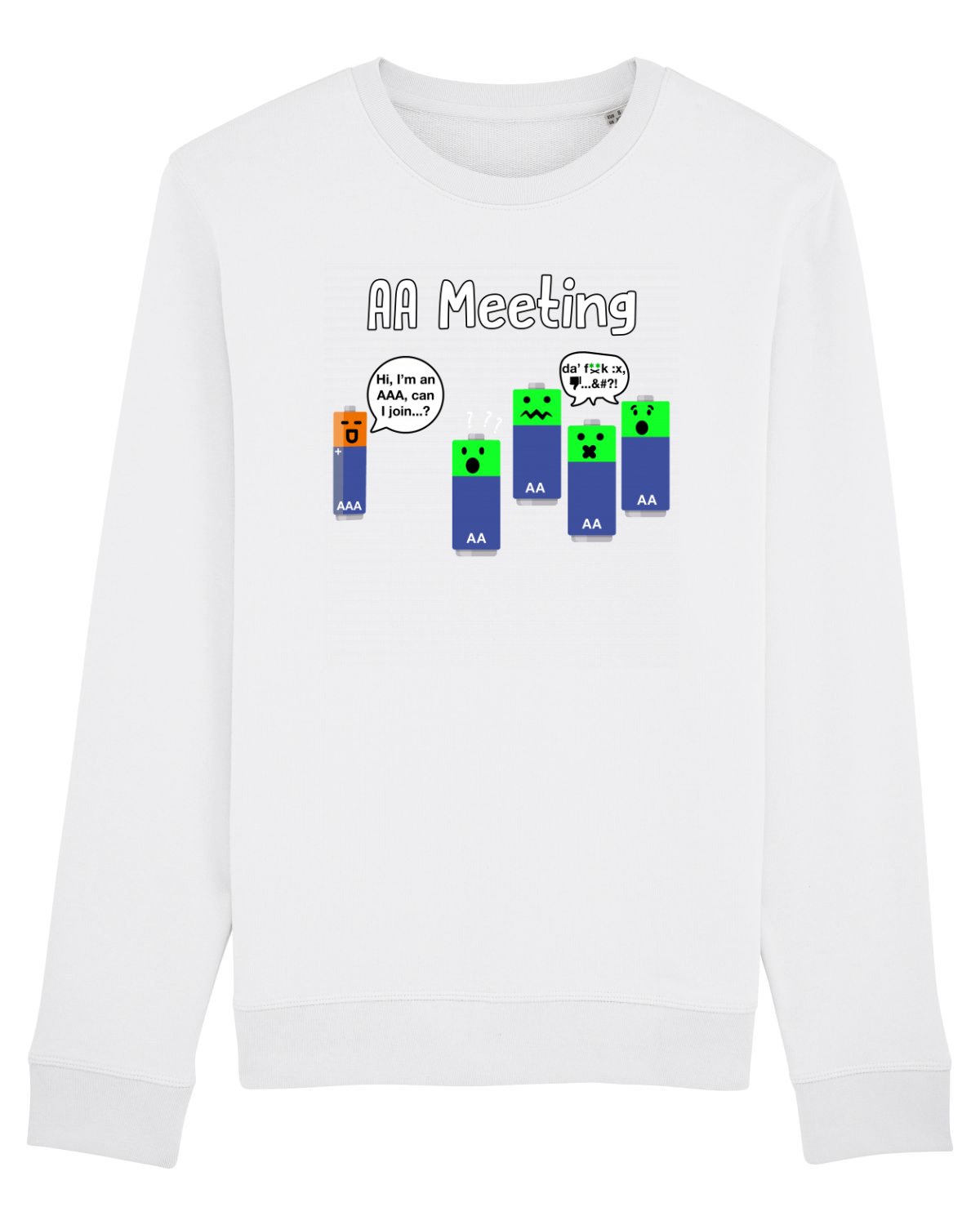 Bluză mânecă lungă Unisex Rise White