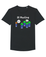 Joining the wrong Meeting! Tricou mânecă scurtă guler larg Bărbat Skater