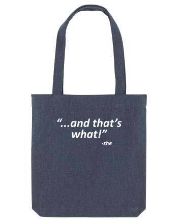 And that's what!  -she Midnight Blue
