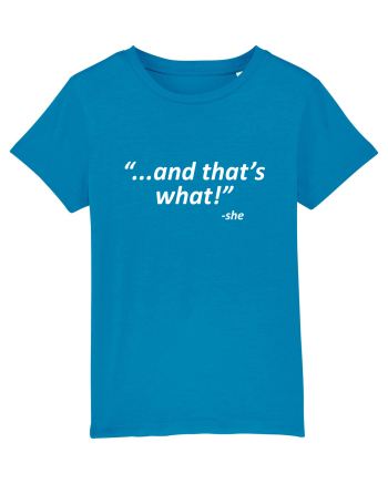 And that's what!  -she Azur