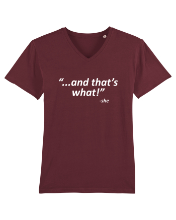 And that's what!  -she Burgundy