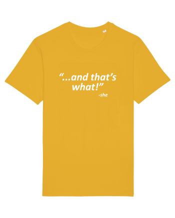 And that's what!  -she Spectra Yellow