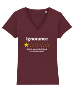 Ignorance Tricou mânecă scurtă guler V Damă Evoker