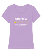 Ignorance Tricou mânecă scurtă guler larg fitted Damă Expresser