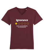 Ignorance Tricou mânecă scurtă guler V Bărbat Presenter