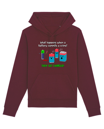 Get charged! Burgundy