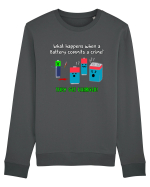Get charged! Bluză mânecă lungă Unisex Rise