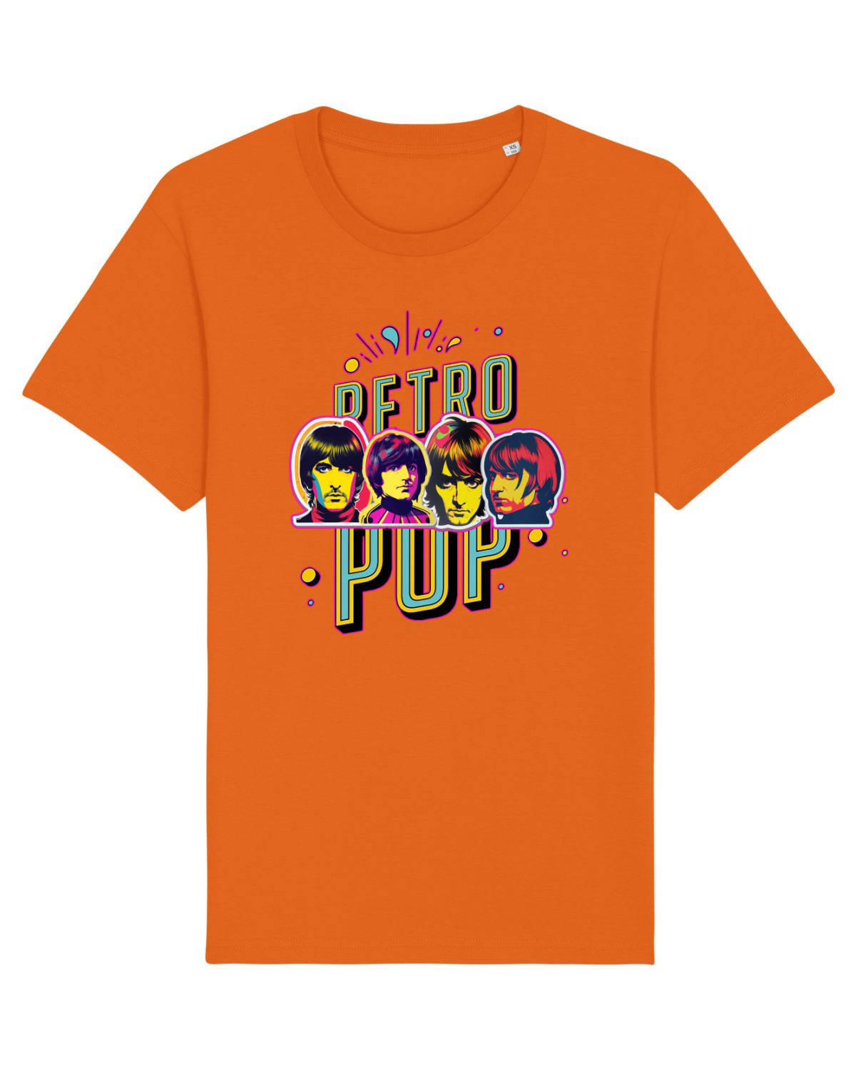 Tricou mânecă scurtă Unisex Rocker Bright Orange