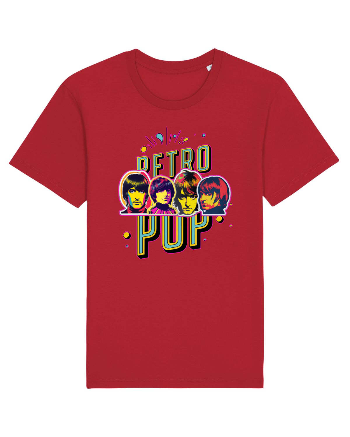 Tricou mânecă scurtă Unisex Rocker Red