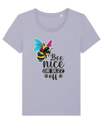 beenice  Tricou mânecă scurtă guler larg fitted Damă Expresser