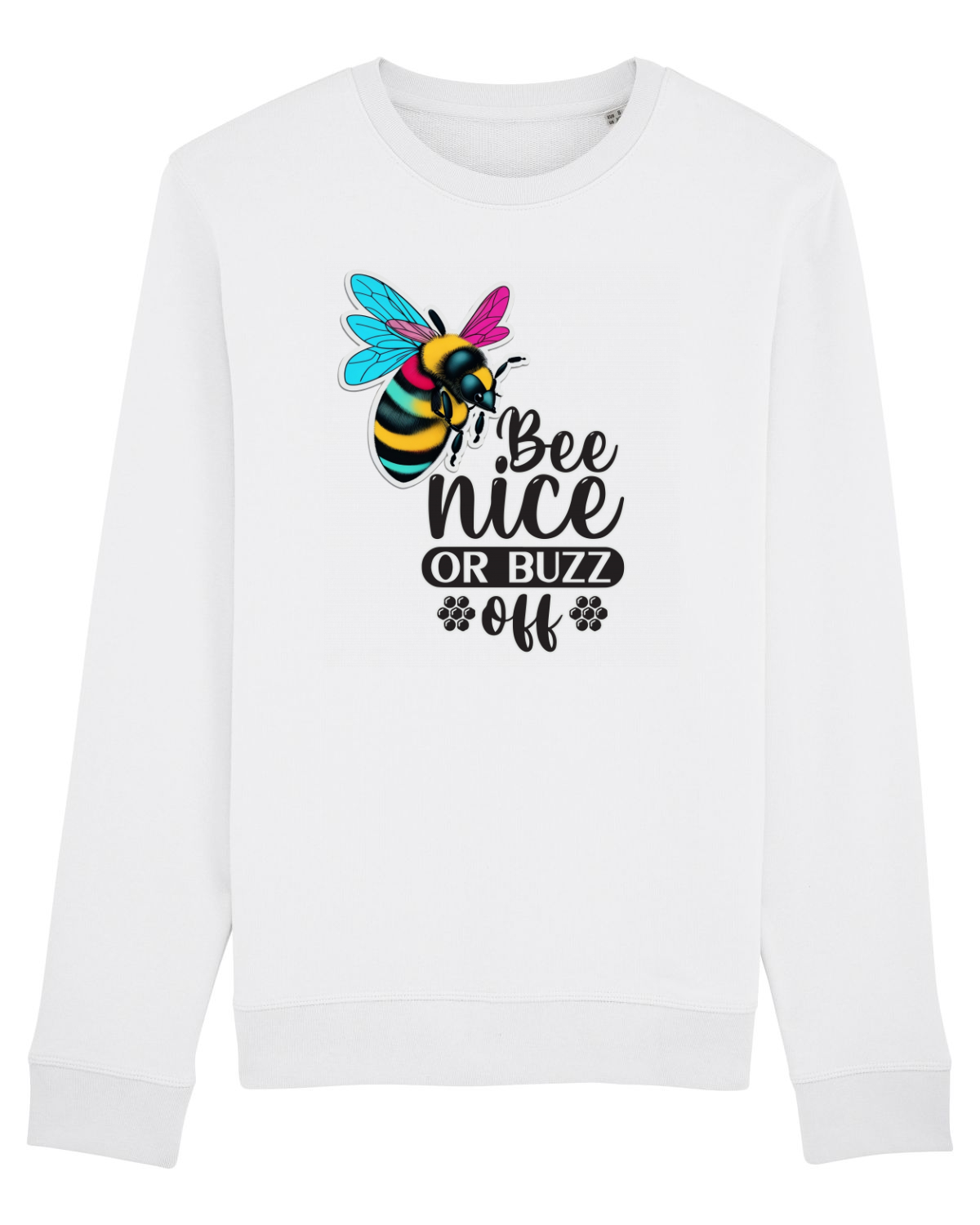 Bluză mânecă lungă Unisex Rise White