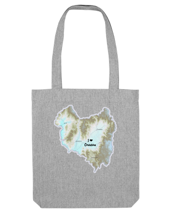 Covasna County Map Heather Grey