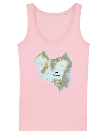 Covasna County Map Cotton Pink