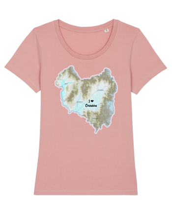 Covasna County Map Canyon Pink