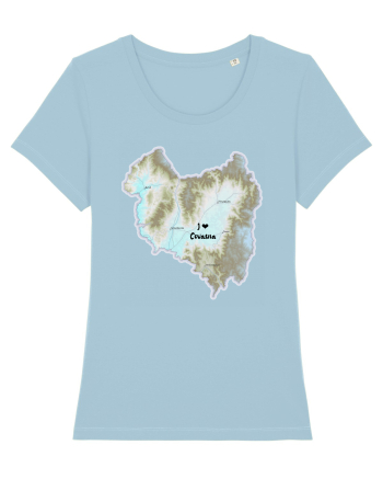 Covasna County Map Sky Blue