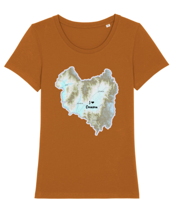 Covasna County Map Roasted Orange
