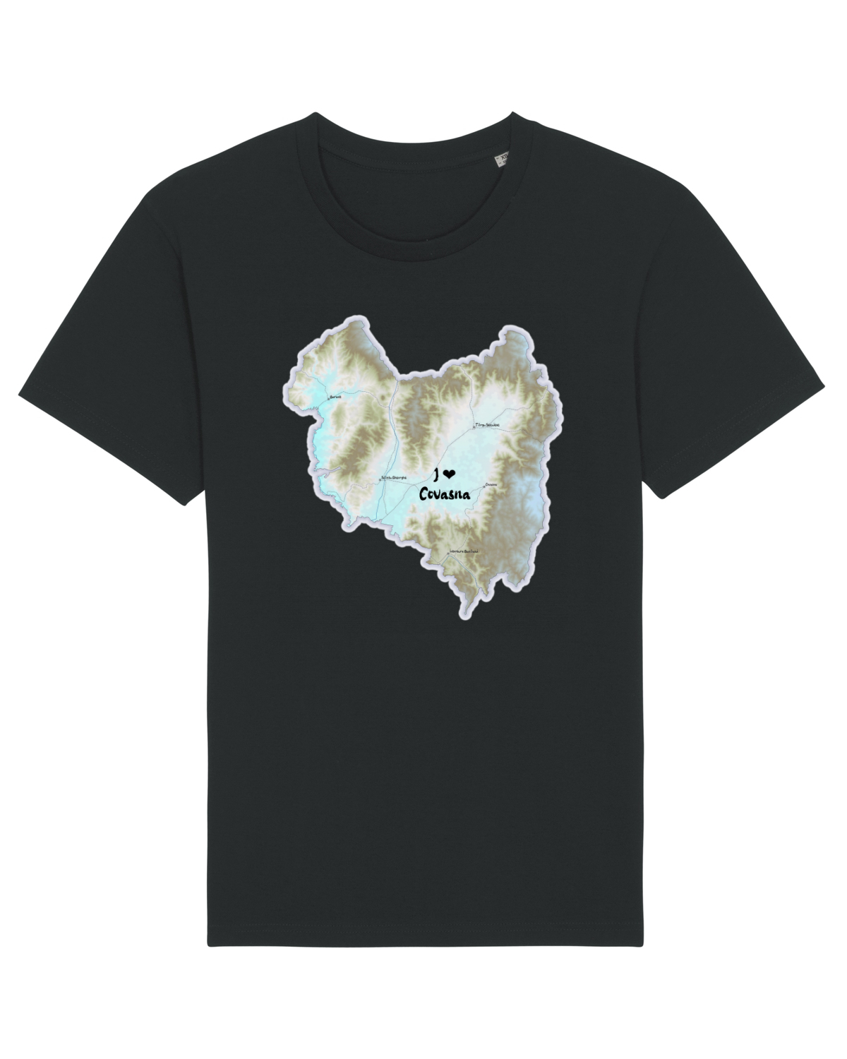 Tricou mânecă scurtă Unisex Rocker Black
