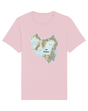 Covasna County Map Cotton Pink