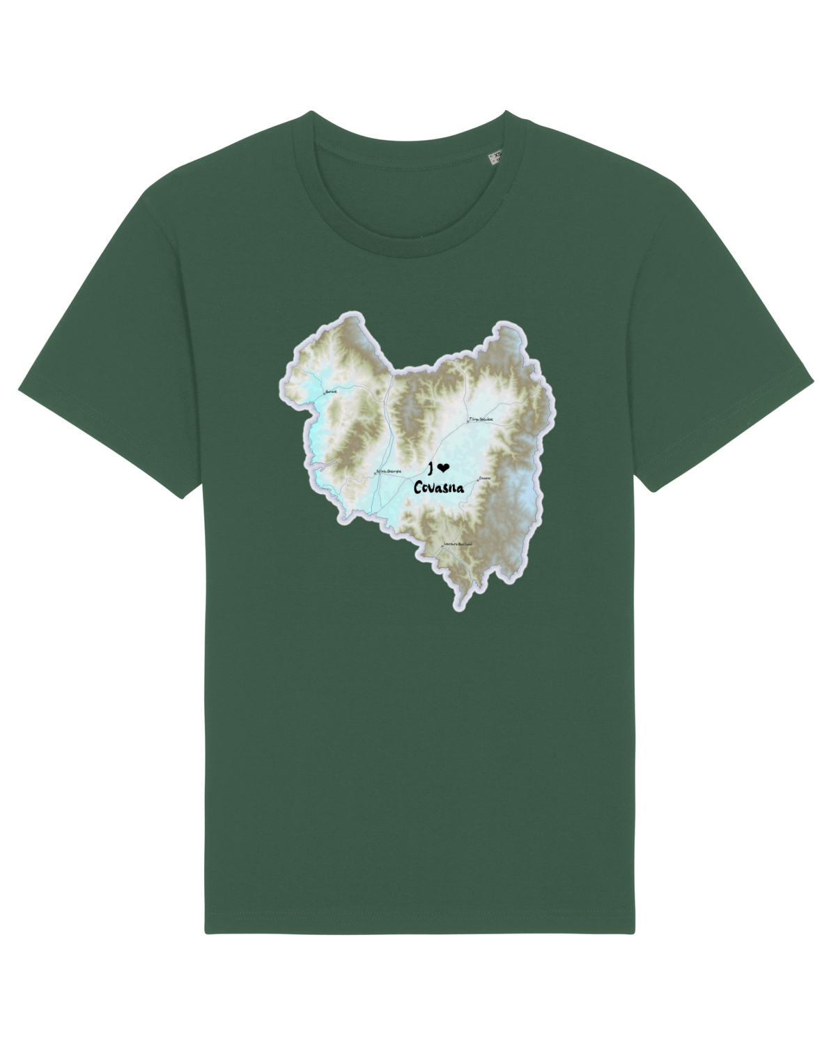 Tricou mânecă scurtă Unisex Rocker Bottle Green