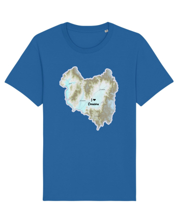 Covasna County Map Royal Blue