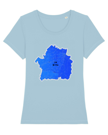 Brăila County Map Sky Blue