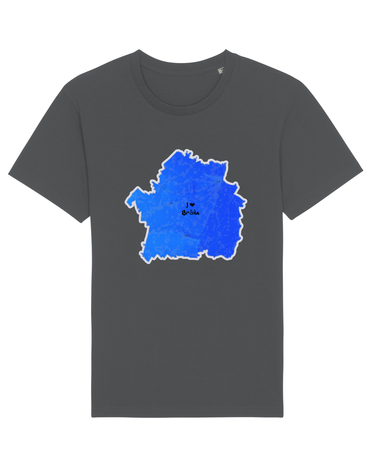 Tricou mânecă scurtă Unisex Rocker Anthracite