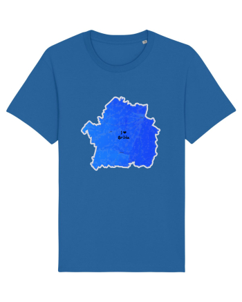 Brăila County Map Royal Blue