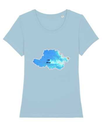 Arad County Map Sky Blue