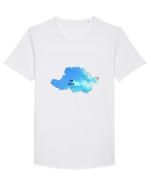 Arad County Map Tricou mânecă scurtă guler larg Bărbat Skater