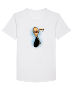 WHAT? Tricou mânecă scurtă guler larg Bărbat Skater