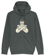 SKATER NOT HATER Hanorac cu fermoar Unisex Connector