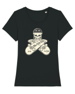 SKATER NOT HATER Tricou mânecă scurtă guler larg fitted Damă Expresser
