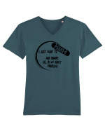 I JUST WANT TO SKATE Tricou mânecă scurtă guler V Bărbat Presenter